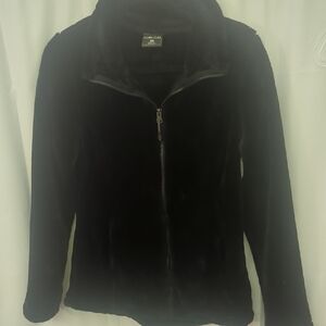 32 Degrees Heat Women's Black Plush Zip Up Jacket Size Small